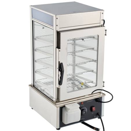 5 aukštų maisto šildymo vitrina su LED0