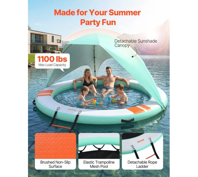 Pripučiama platforma vandeniui, 3,05 m skersmens1