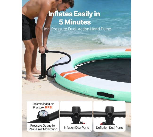 Pripučiama platforma vandeniui, 3,05 m skersmens4