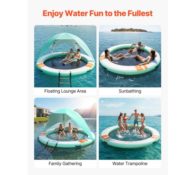 Pripučiama platforma vandeniui, 3,05 m skersmens5