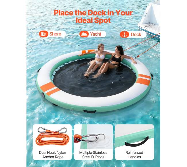 Pripučiama plūduriuojanti platforma 3,66 m3