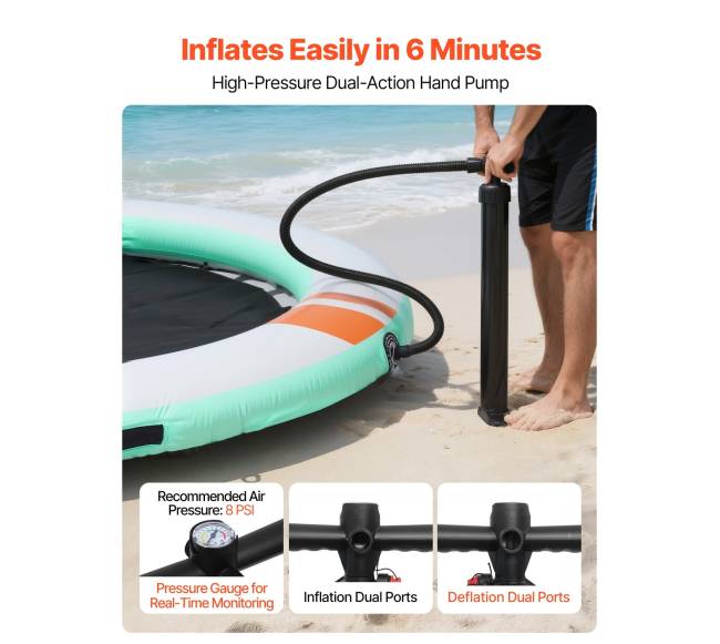 Pripučiama plūduriuojanti platforma 3,66 m4