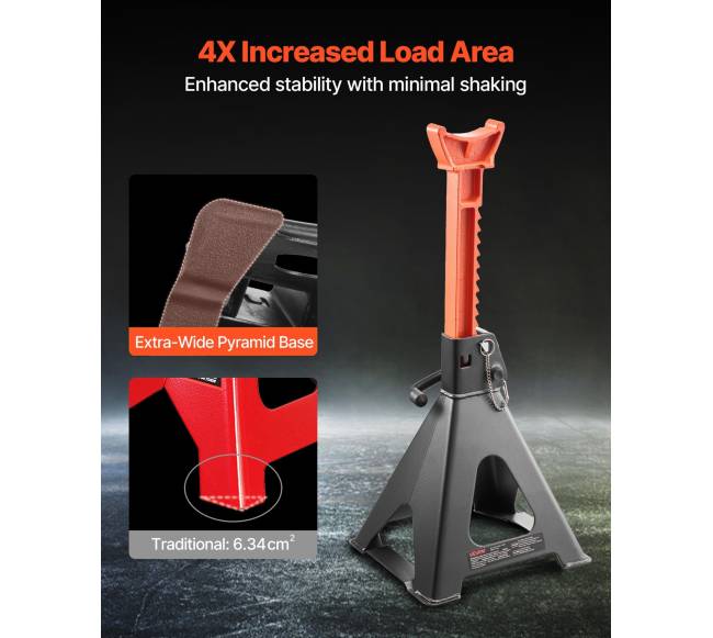 Automobilio kėlikliai, 6 tonų apkrova, 370-580 mm aukštis3