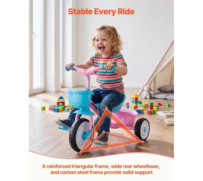 Vaikiškas triratis 2-5 metų vaikams2