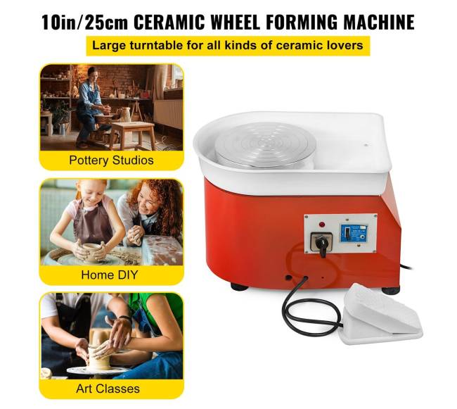 Elektrinė keraminė žiedimo mašina 25 cm, 280W1