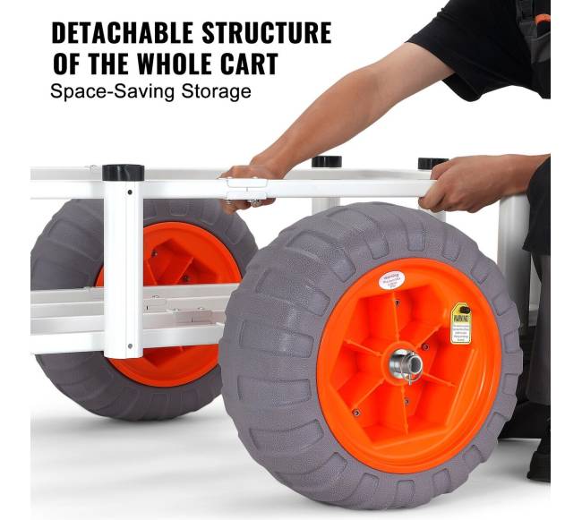 Paplūdimio žvejybos vežimėlis su 8 laikikliais meškerėms4