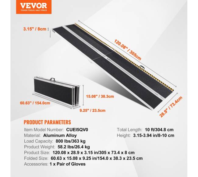 Nešiojamas aliuminio rampa neįgaliesiems6