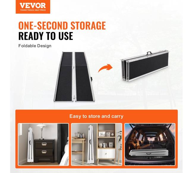 Nešiojama neįgaliųjų rampa 8 ft 363 kg1