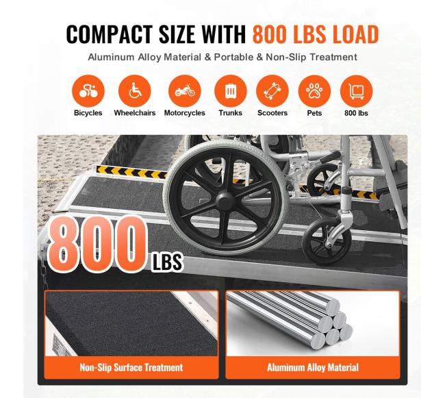 Nešiojama neįgaliųjų rampa 8 ft 363 kg2