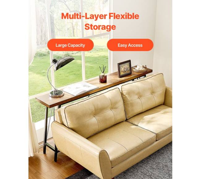 Siauras konsolinis stalas su dviem lentynomis4