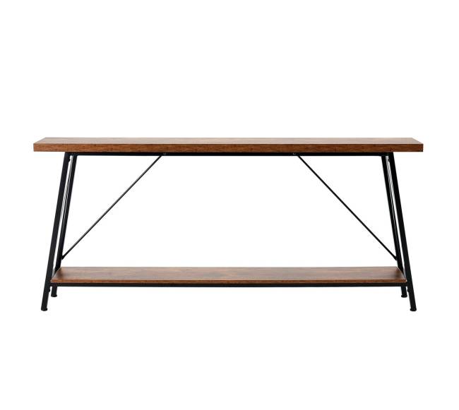 Siauras konsolinis stalas su dviem lentynomis10