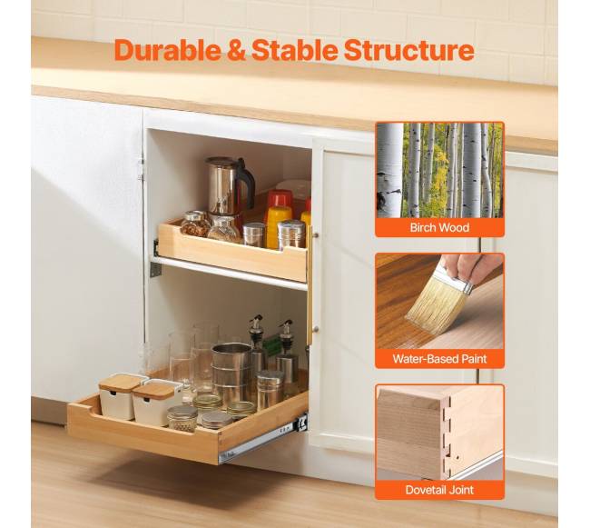 Ištraukiama spintelės lentyna su minkštu uždarymu1