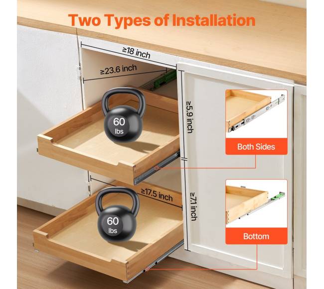 Ištraukiama spintelės lentyna su minkštu uždarymu4