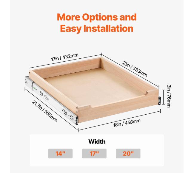 Ištraukiama spintelės lentyna su minkštu uždarymu6