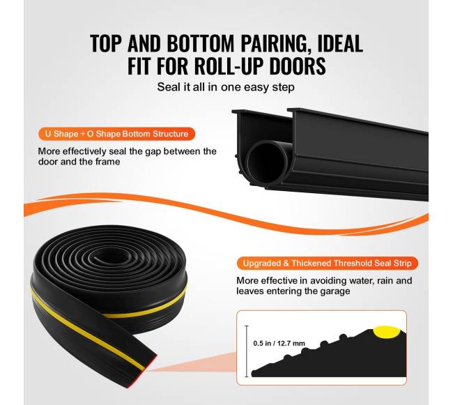 Garažo durų slenkstis ir apatinės sandarinimo juostos2