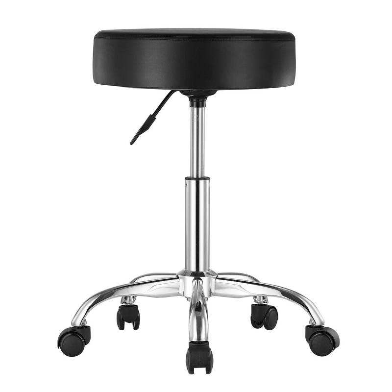 Apvali reguliuojamo aukščio taburetė su ratukais0