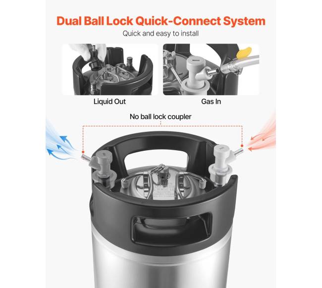 5 galonų kukurūzų KEG komplektas2