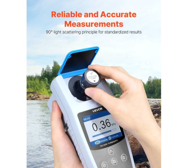 Nešiojamas drumstumo matuoklis su ISO 70271