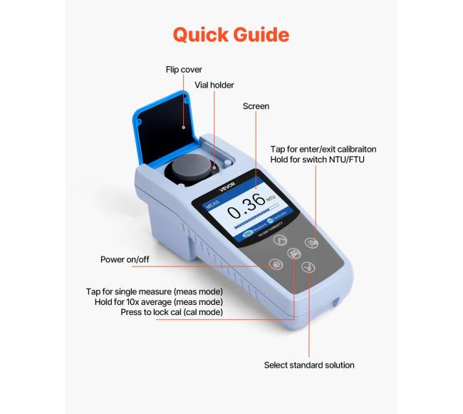 Nešiojamas drumstumo matuoklis su ISO 70275