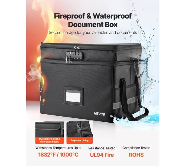 Atspari ugniai dokumentų dėžė su užraktu1