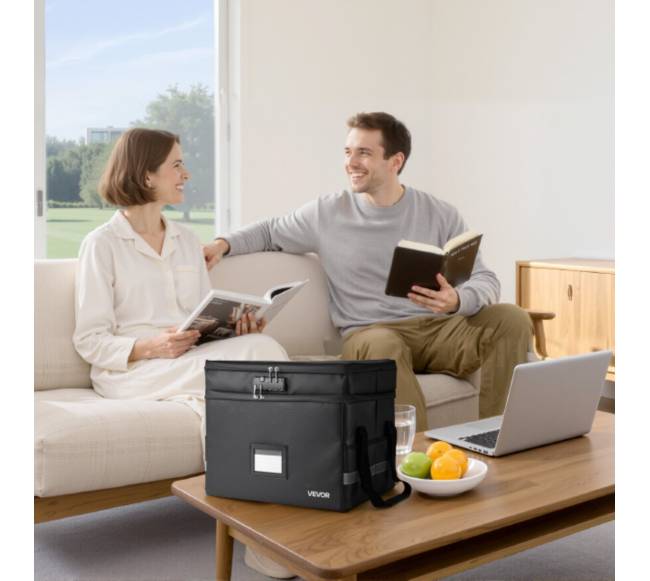 Atspari ugniai dokumentų dėžė su užraktu7