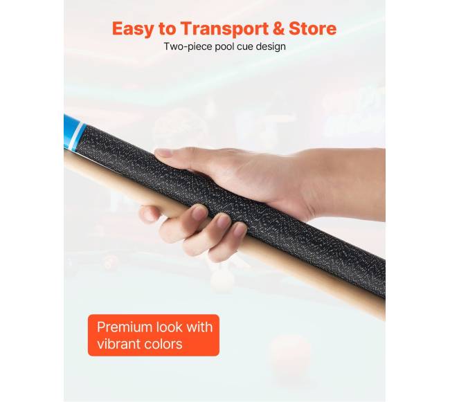 Kanadietiško klevo biliardo lazdos, 4 dalių4