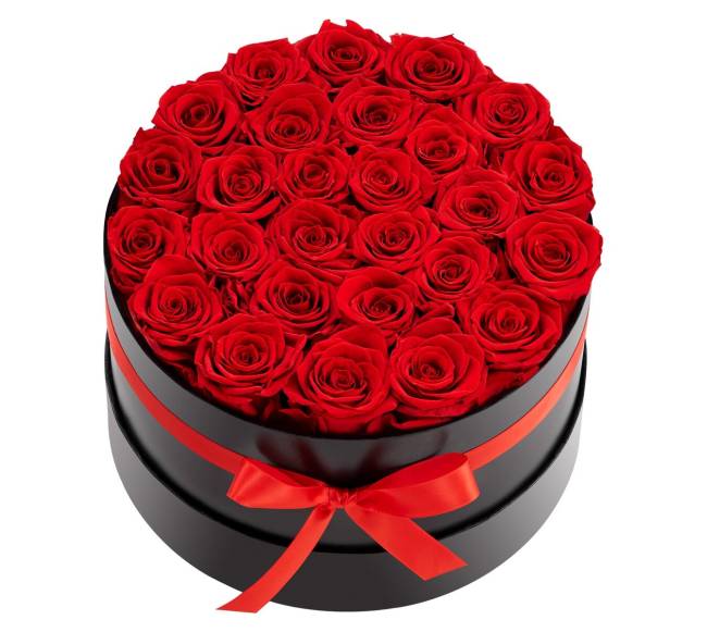 Amžinos rožės dėžutėje, 27 vienetai0