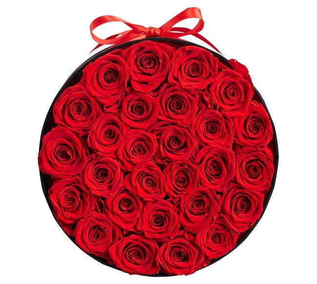 Amžinos rožės dėžutėje, 27 vienetai10