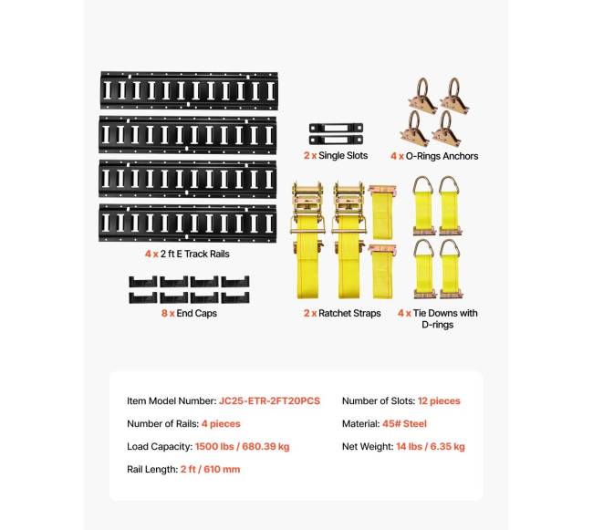 E-bėgių tvirtinimo rinkinys garažams6
