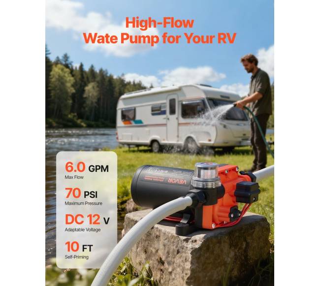 vandens siurblys RV, 12V DC, 22,7 lmin1