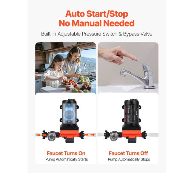 vandens siurblys RV, 12V DC, 22,7 lmin2