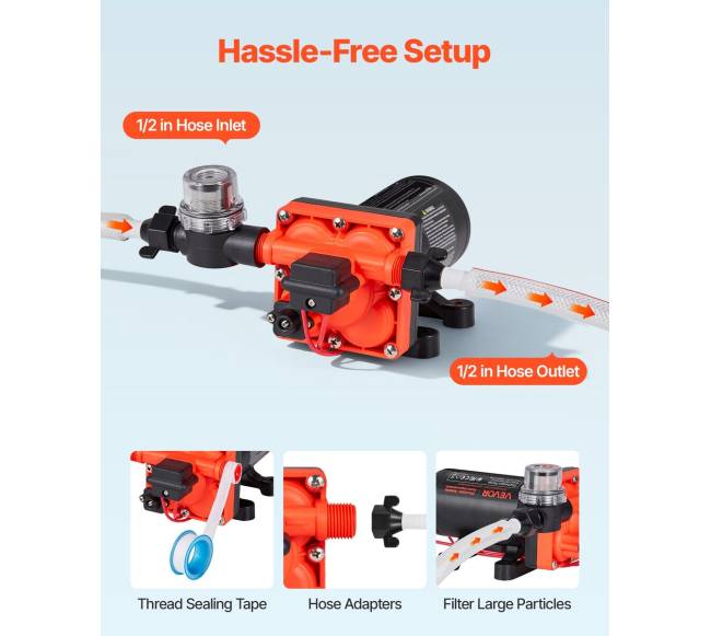 vandens siurblys RV, 12V DC, 22,7 lmin3