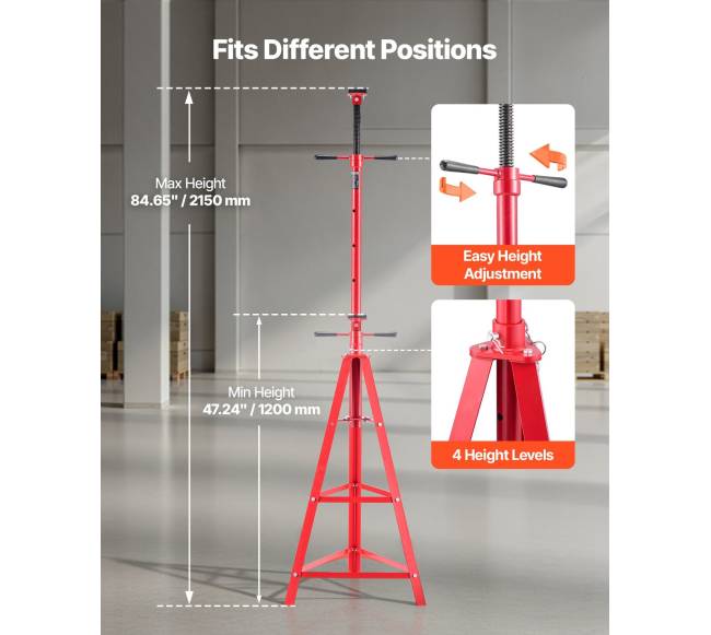 Trikojo stovas po keltuvu, 2 tonų talpa2