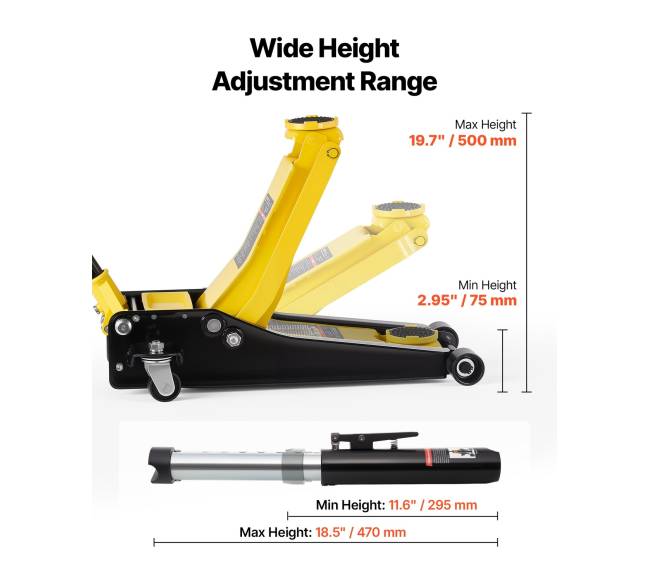 Žemaprofilis hidraulinis domkratas 3 t2
