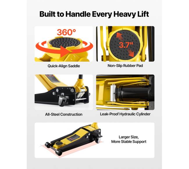 Žemaprofilis hidraulinis domkratas 3 t6