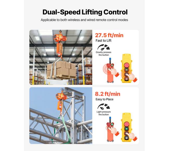 500 kg elektrinis grandininis keltuvas 6 m aukštis2