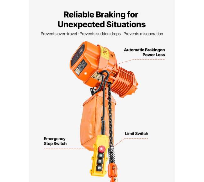 500 kg elektrinis grandininis keltuvas 6 m aukštis4