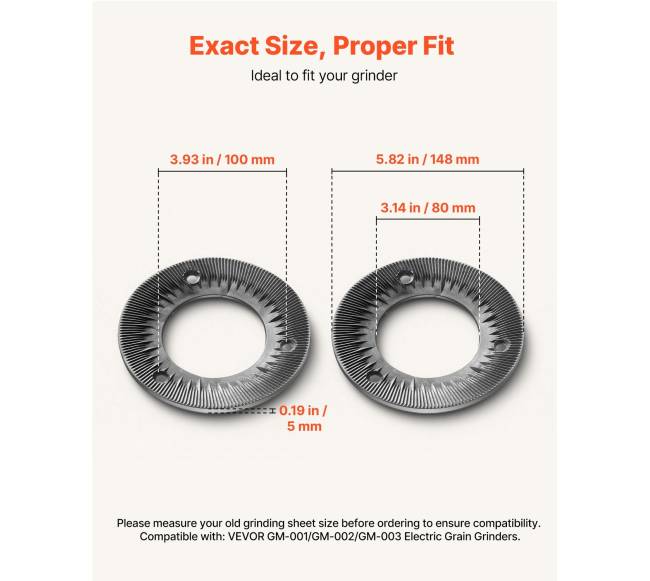 2 vnt. elektrinių malūnėlių šlifavimo plokštės2