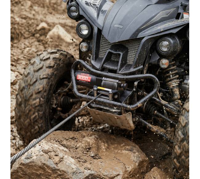 1360 kg elektrinis gervė 12V DC ATVUTV7