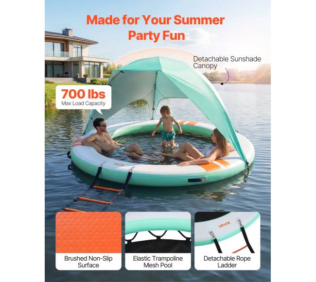 Pripučiamas plaukiojantis dokas su kopėčiomis1