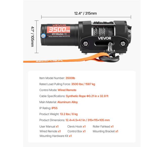 1587 kg elektros gervė ATVUTV, 12V6