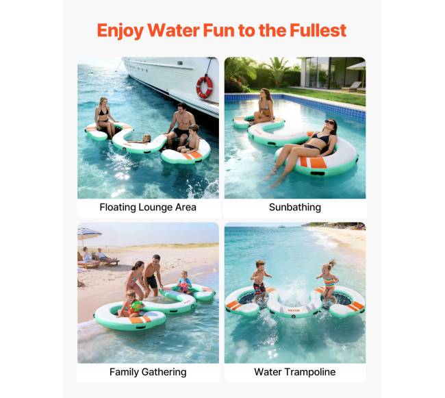 Pripučiamas plaukiojantis dokas 4.57 x 1.83 m5