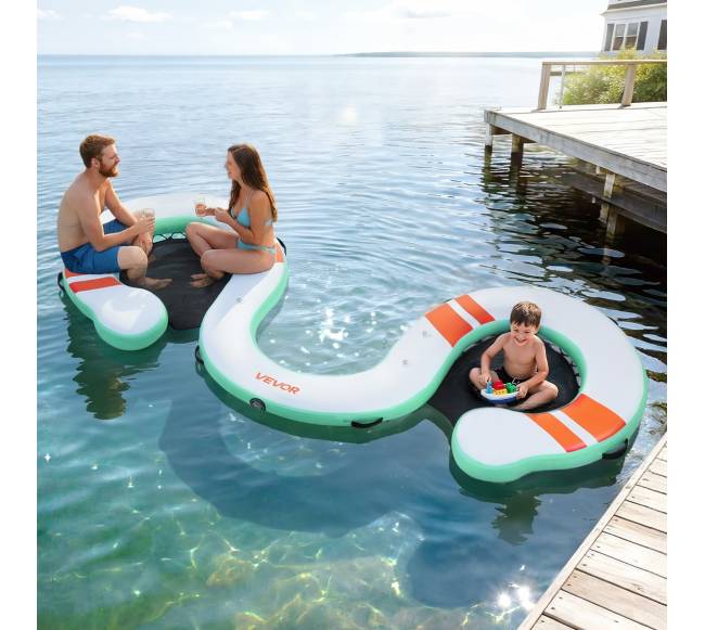 Pripučiamas plaukiojantis dokas 4.57 x 1.83 m7