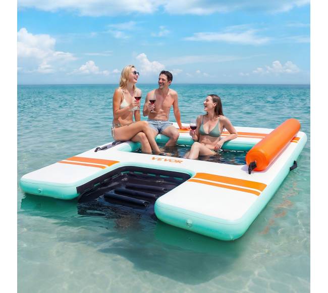 Pripučiama plaukiojanti platforma 2.44 x 1.83 m7