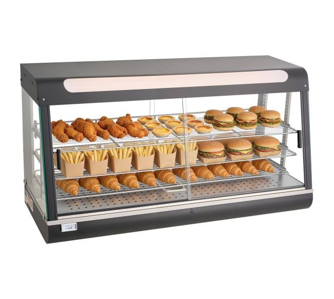 Trijų aukštų maisto šildytuvas vitrina10