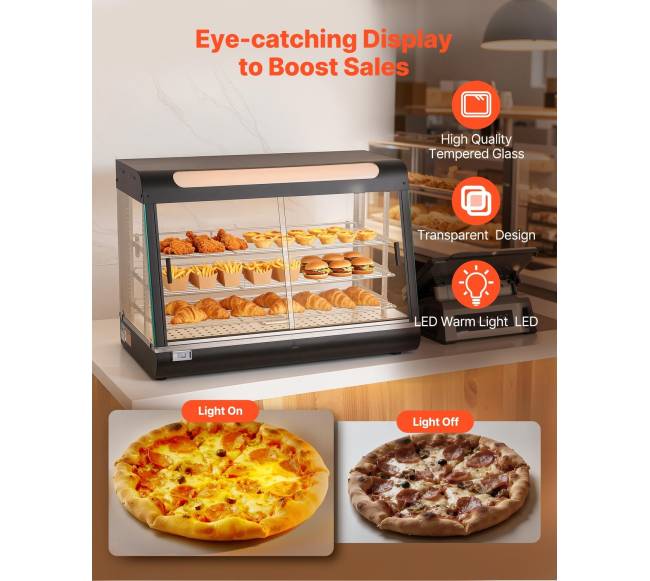 Trijų lygių maisto šildytuvas 130L3