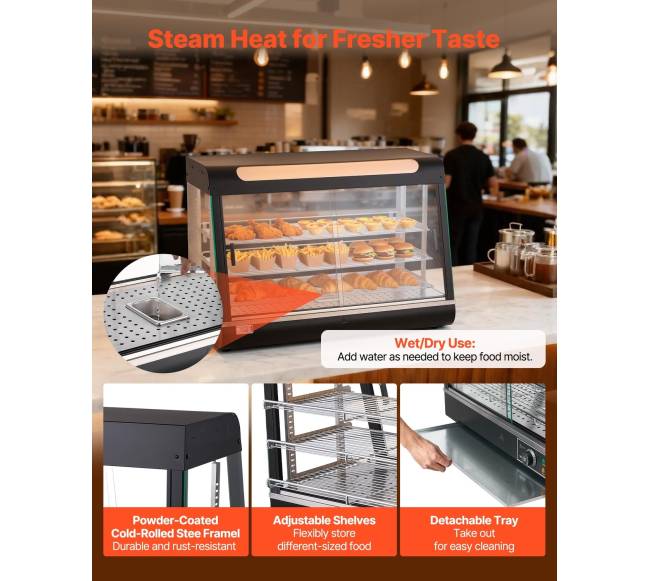 Trijų lygių maisto šildytuvas 130L5