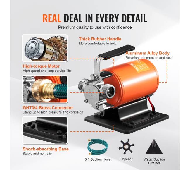 Nešiojamas vandens siurblys perkėlimui 12V3