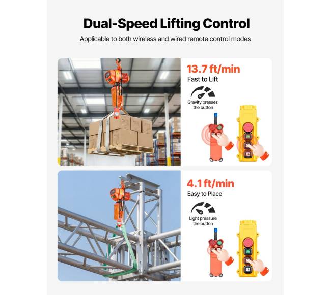1000 kg elektrinė grandinė, 6 m kėlimo aukštis2