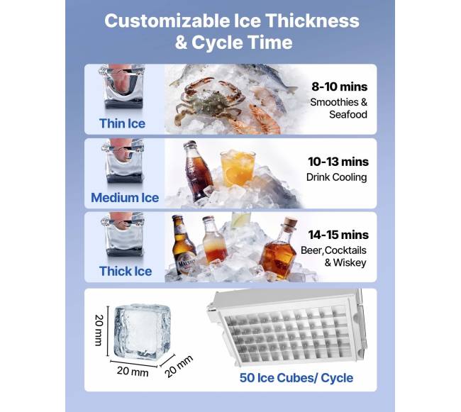 Komercinė ledo gaminimo mašina 59 kg per parą3